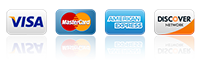 We Accept All Major Credit Cards via Stripe